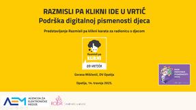 Obilježeni Dani medijske pismenosti u DV Opatija: održana radionica Razmisli pa klikni ide u vrtić
